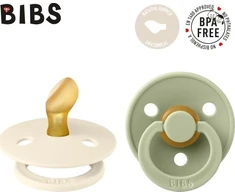 BIBS čiulptukų rinkinys 1 dydis (0 - 6 mėn.) Anatomical Ivory / Sage