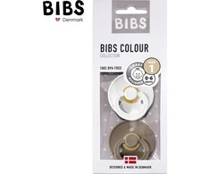 BIBS 0-6 mėn. čiulptukai COLOUR, 2 vnt., Iron/Baby Mėlyna