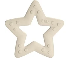 BIBS kramtukas pieno baltumo žvaigždutė (Baby Bitie Star Ivory)