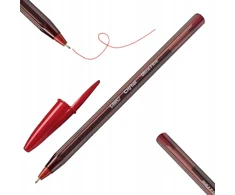 Bic BIC Cristal Exact Kuglepenne med Tynd Spids (0,7 mm) - Rød, 20 stk. i Kartonboks 46x55x153mm (20stk)