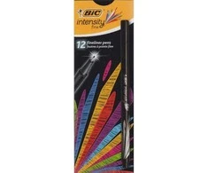 Bic Rašiklis Fineliners Intensity Fine, juodas, pakuotėje 12 vnt. 449206