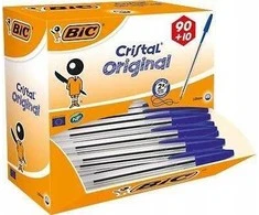 BIC Cristal Medium, Clip, Stick tušinukas, Mėlyna, 100 vnt., Vidutinis