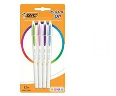 Bic Cristal Up pasteliniai rašikliai, 4 spalvos