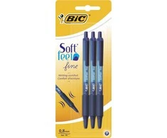 BIC Tušinukas SOFT CLICGRIP FINE 0.8 mm, mėlynas, pakuotėje 3 vnt 256460