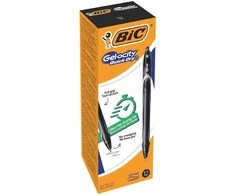 Bic Gelinis rašiklis Gel-Ocity Quick Dry, juodas, pakuotėje 12 vnt. 494664