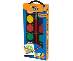 Bic Akvarelė Watercolor paints 12 spalvų, 485440