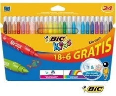 Flomasteriai Bic Kids Couleur, vienpusiai, 24 vnt.