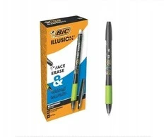Bic Gel-ocity Illusion nuimamas rašiklis, juodas (12 vnt.)