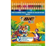 BIC KIDS ECO EVOLUTION SMOOTH – MEDINIAI kreidelės, 48 ​​Vnt.