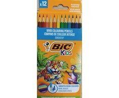 BIC Spalvoti pieštukai Kids Smooth 12 spalvų rinkinys