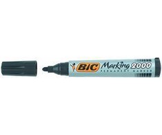 Bic Permanentinis žymeklis Eco 2000 2-5 mm, mėlynas, pakuotėje 12 vnt. 000064