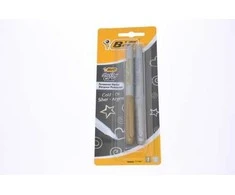 BIC Permanentiniai žymekliai, 2 vnt. rinkinys, auksinis + sidabrinis 302259