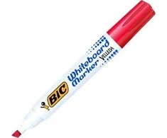 Bic Žymeklis baltai lentai Velleda, 3.7-5.5 mm, kirsta galvutė, raudonas 1 vnt.