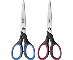 Bic Comfort 16 cm biuro žirklės, raudonos, patogios rankenos