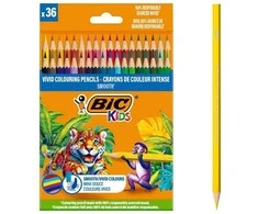 Bic OLO kreidelės, 36 spalvų, ekologiškos, lygios, BC pudingo spalvos