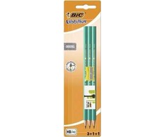 Bic Hb pieštukų rinkinys su trintuku ir drožtuku
