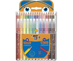 BIC Kid Couler flomasteriai ir Evolution spalvinimo pieštukai