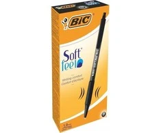 Bic Tušinukas Softfeel Clic 1.0 mm, juodas, pakuotėje 12 vnt. 914360