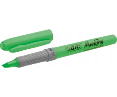 Bic Zakreślacz Highlighter Grip žalia su ukośnym końcem - (12 stk.)