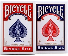 Bicycle Rider Back Bridge Size Žaidimų Kortos (Raudonos)