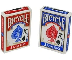 Bicycle Rider Jumbo Pokerio Kortos (Raudonos)