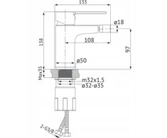 Cersanit VIRGO CHROME BIDE BIDE FAKTORIUS