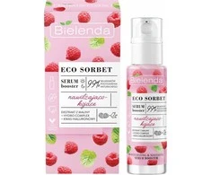 Bielenda Eco Sorbet Raspberry Booster veido drėkinamasis ir raminantis serumas 30 ml