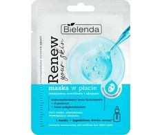 BIELENDA Renew Your Skin Sheet kaukė - intensyviai drėkinanti ir raminanti 17 g