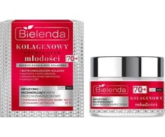 BIELENDA Collagen Youth Stimulator Infuzinis ir regeneruojantis kremas nuo raukšlių 70+ 50 ml