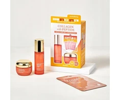 Bielenda Skin627 Kolageno ir peptidų rinkinys veido serumui 50 ml + veido kremui 50 g + lakštinėms kaukėms 3 x 22 ml