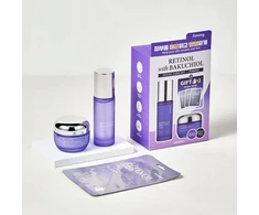 Bielenda Skin627 Rinkinys su retinoliu ir bakučioliu: veido serumas 50 ml + veido kremas 50 g + lakštinės kaukės 3 x 22 ml