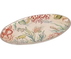 Rose&amp;Tulipani Sea life melamino ovalus padėklas - 52 x 30 cm