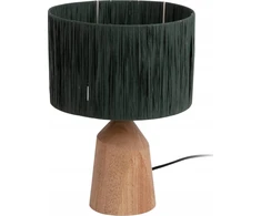 Bigbuy Home TRAPEZE stalinis šviestuvas su mediniu pagrindu, Ø 25 cm