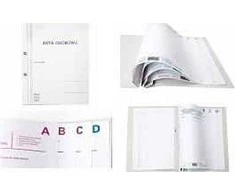 Bigo Personal File Folder A4/300 G Eyelet Baltas