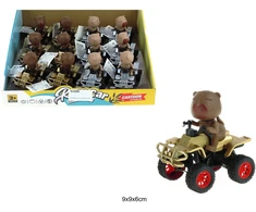 BIGTOYS Kapibara ant keturračio 9,5 cm 2 ratų BA8824 78824