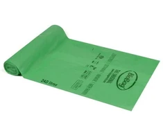 Compostable garbage bags BioBag 240L (12 pcs. per roll) 17mkr. 87x150cm žalias