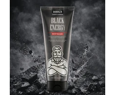 Biobaza Juodas Energy Dušo želė &amp; Šampūnas 2-In-1 Charcoal, 220 ml