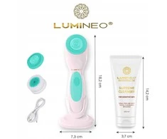 Bioderma LUMINEO Professional Line turkio spalvos šepetėlis + Lumineo valomasis gelis jautriai odai 100 ml