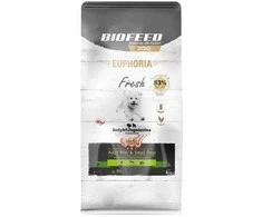 Šunų Maistas - BIOFEED Euphoria Fresh Adult Mini &amp; Small kalakutiena 28% Protein 8kg