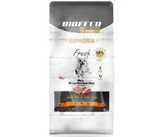 Šunų Maistas - BIOFEED Euphoria Fresh Adult Mini &amp; Small Kiauliena su Žąsimi 8kg