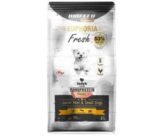 Šunų Maistas - BIOFEED Euphoria Fresh Junior Mini &amp; Small Monoprotein kalakutiena 2kg