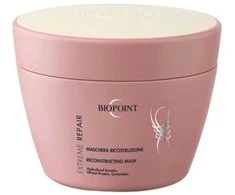 Biopoint Ekstremalaus poveikio atkuriamoji plaukų kaukė su hialurono rūgštimi, skirta intensyviam plaukų valymui, 200 ml