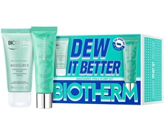 Set Biotherm: Aquasource Hyalu Plump Moisturizing Daily Gel Kreminis For Face, 30 ml + Biosource Eliminates Impurities Cleansing Foam, 50 ml