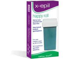 X-Epil Happy Roll Aloe Vera Silky Finish Depiliacinis vaškas kūnui, 50 ml