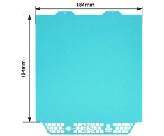 BIQU Panda spausdinimo plokštė CryoGrip Pro Glacier - dvipusis magnetinis sluoksnis - Bambu Lab A1 mini spausdintuvams - 184x184mm