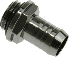 Bitspower tiesi jungtis G1/4 colio AG į 10 mm ID – blizgiai juoda