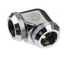 Bitspower Multi-Link Adapteris 90 Degree 12mm OD to 12mm OD Hardtube – shiny sidabrinis