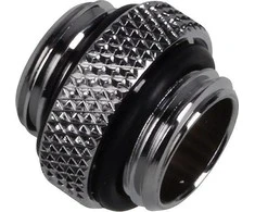 Bitspower Adapteris straight G1/4 inch female to G1/4 inch female – shiny sidabrinis