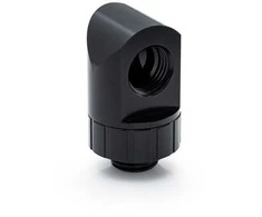 Bitspower Artemis 90 Degree Fitting – rotatable, matte juodas