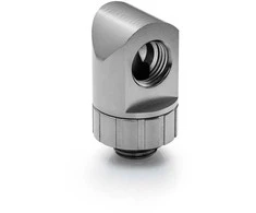 Bitspower Artemis 90 Degree Fitting – rotatable, platinum pilkas